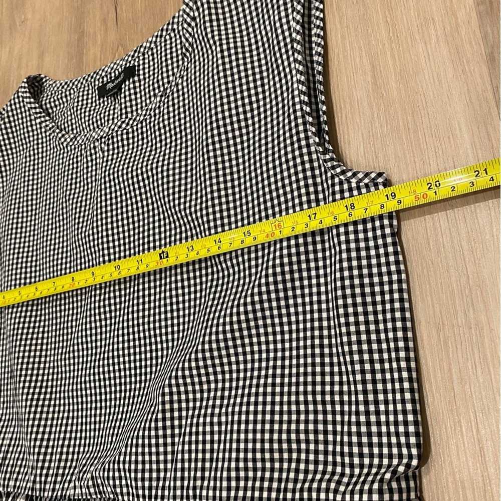 Madewell MADEWELL Tie Back Cotton Gingham 100% Co… - image 6