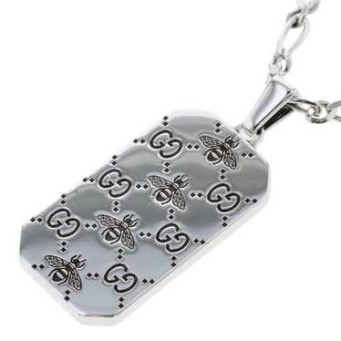 Gucci GUCCI Necklace GG&Be Engraving SV925 Women's - image 1