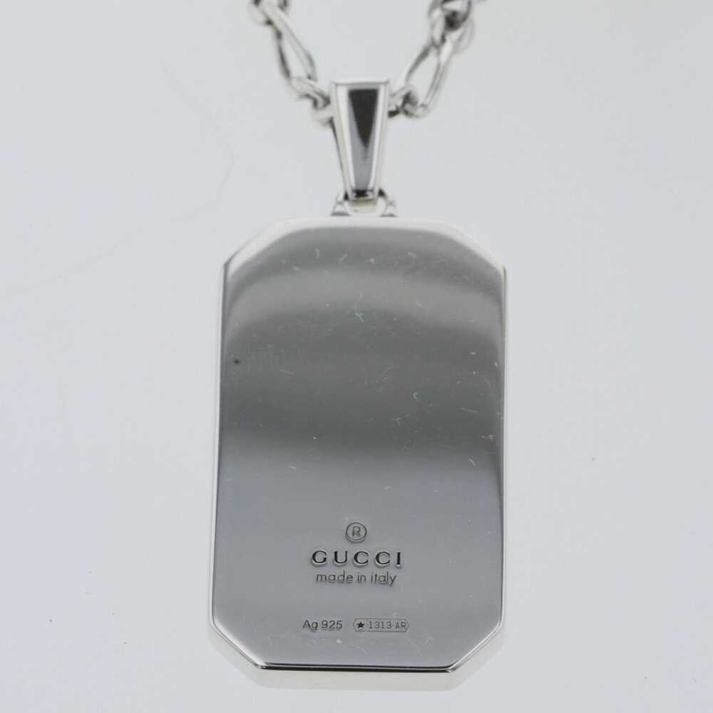 Gucci GUCCI Necklace GG&Be Engraving SV925 Women's - image 3