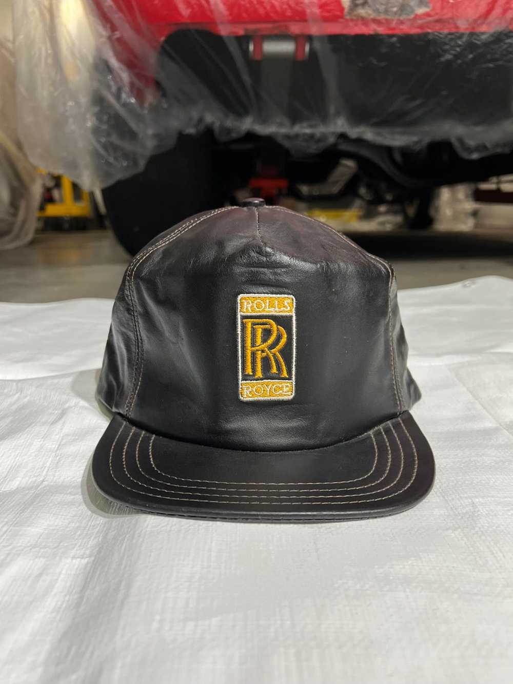 Other Vintage Leather Rolls Royce Cap - image 1