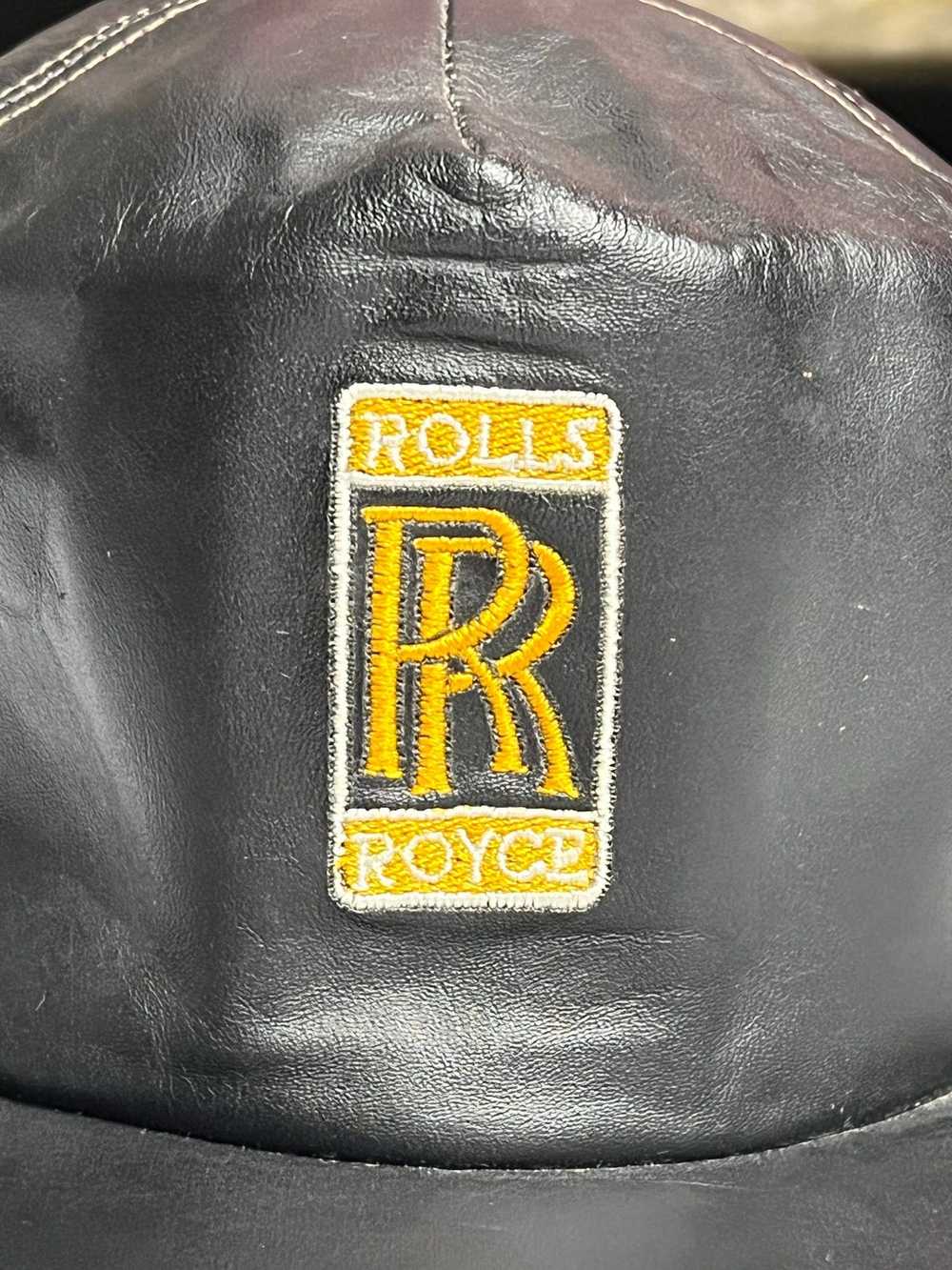 Other Vintage Leather Rolls Royce Cap - image 5