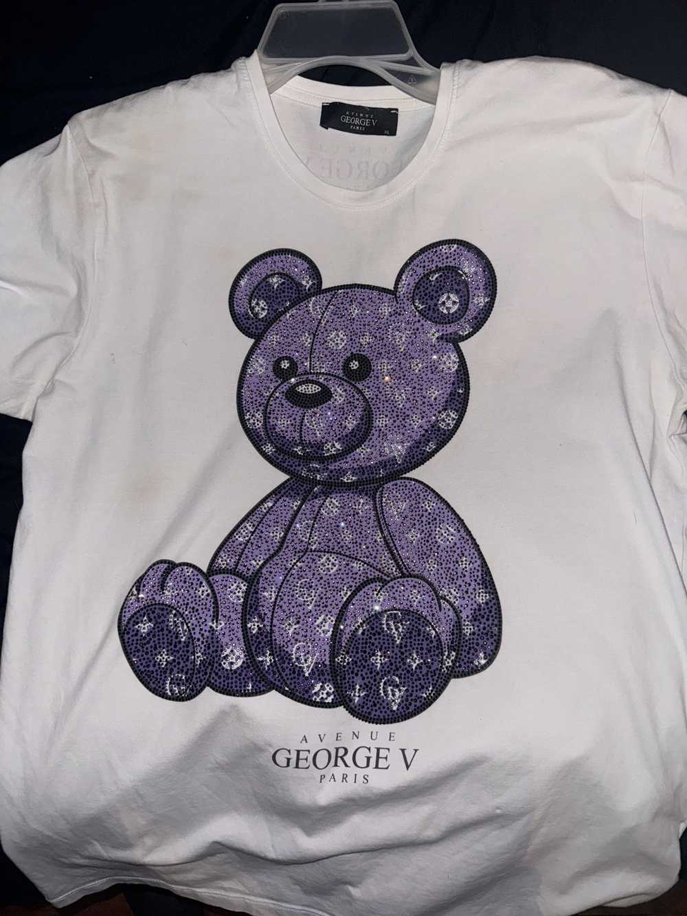 Streetwear George V Avenue Purple Bear Rhinestone - image 2