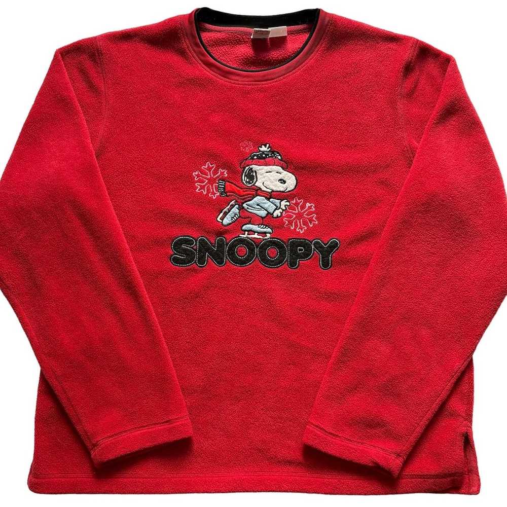 Peanuts Vintage Peanuts Snoopy Christmas Fleece S… - image 2