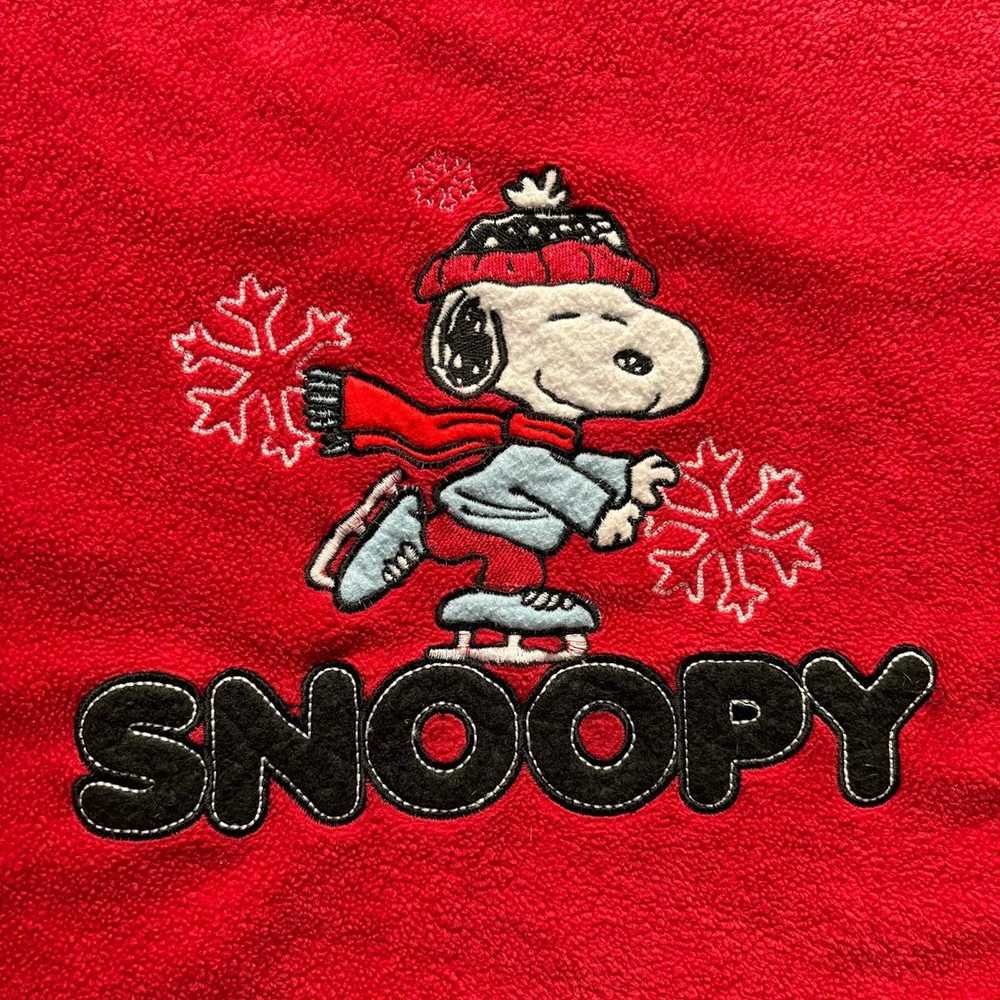 Peanuts Vintage Peanuts Snoopy Christmas Fleece S… - image 4