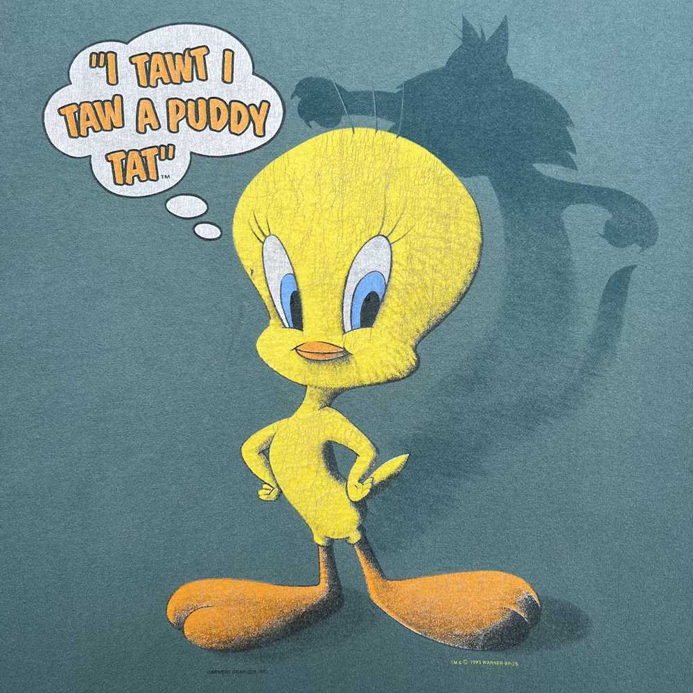 Streetwear × Vintage × Warner Bros Vtg 93 Tweety … - image 3