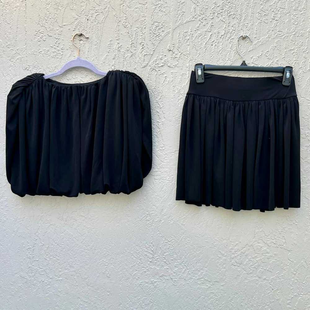 Other L' Academie Pleated Crepe Julianna Crop Top… - image 4