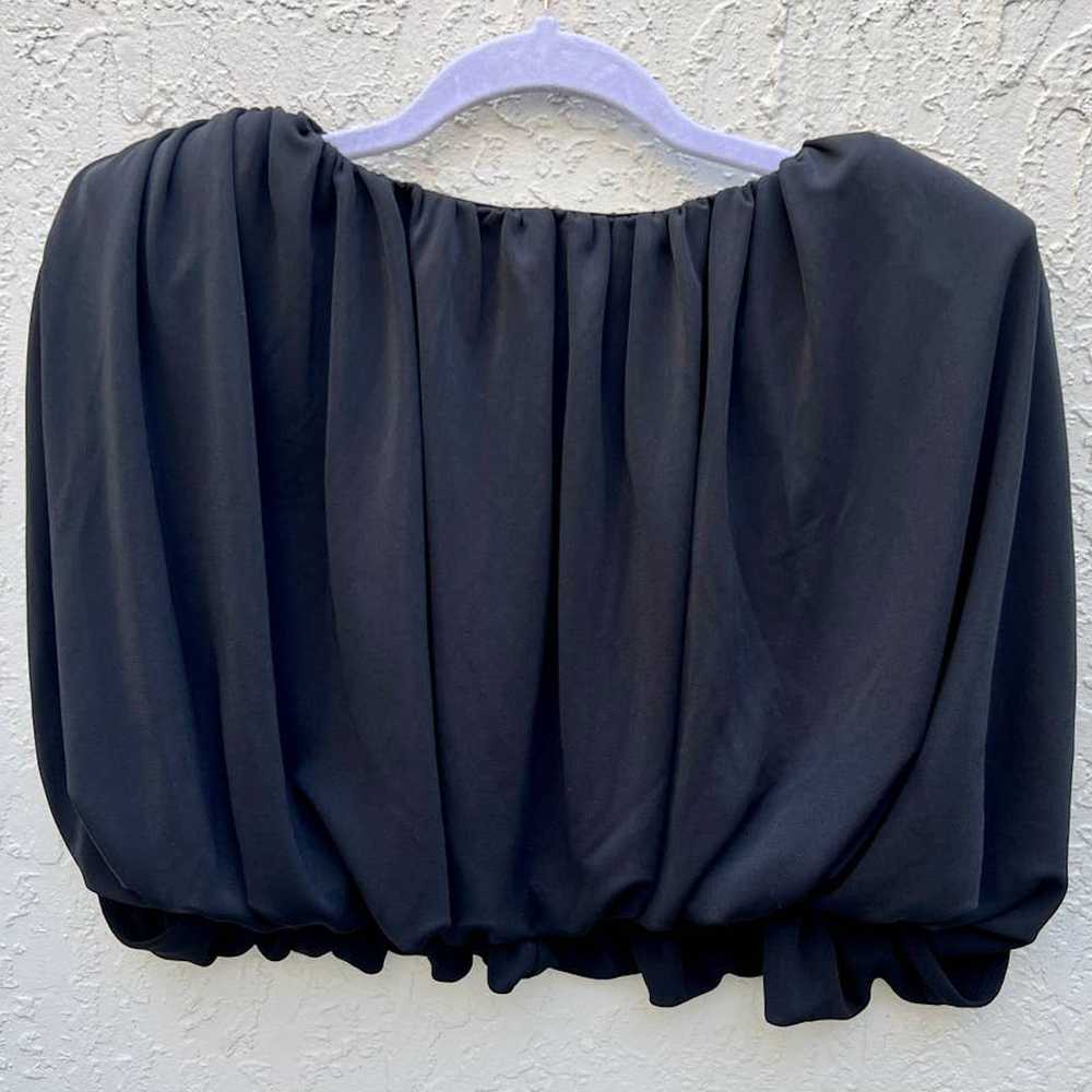 Other L' Academie Pleated Crepe Julianna Crop Top… - image 5