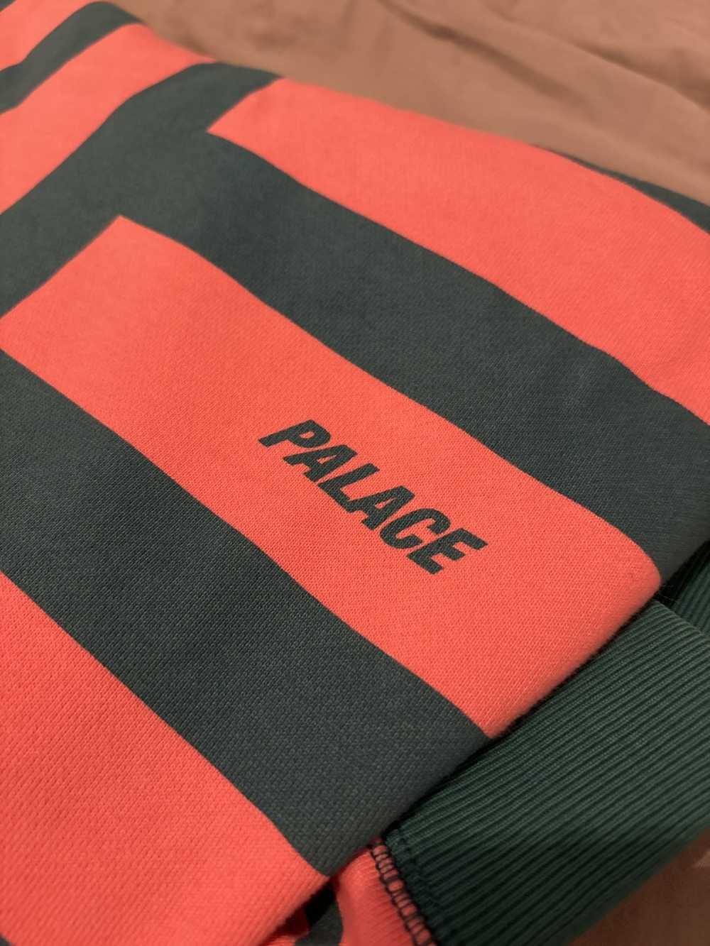 Palace Palace Anglo stripe hoodie pink/green - image 6