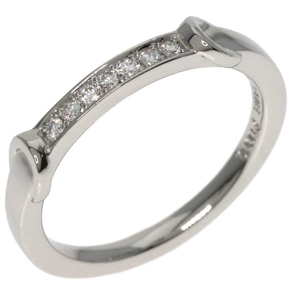 Celine CELINE~ C Diamond Ring Platinum PT1000 Wom… - image 2