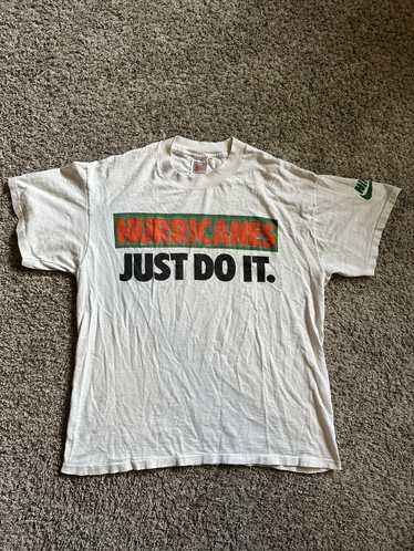 Ncaa × Nike × Vintage Vintage 90s Nike x Miami Hur