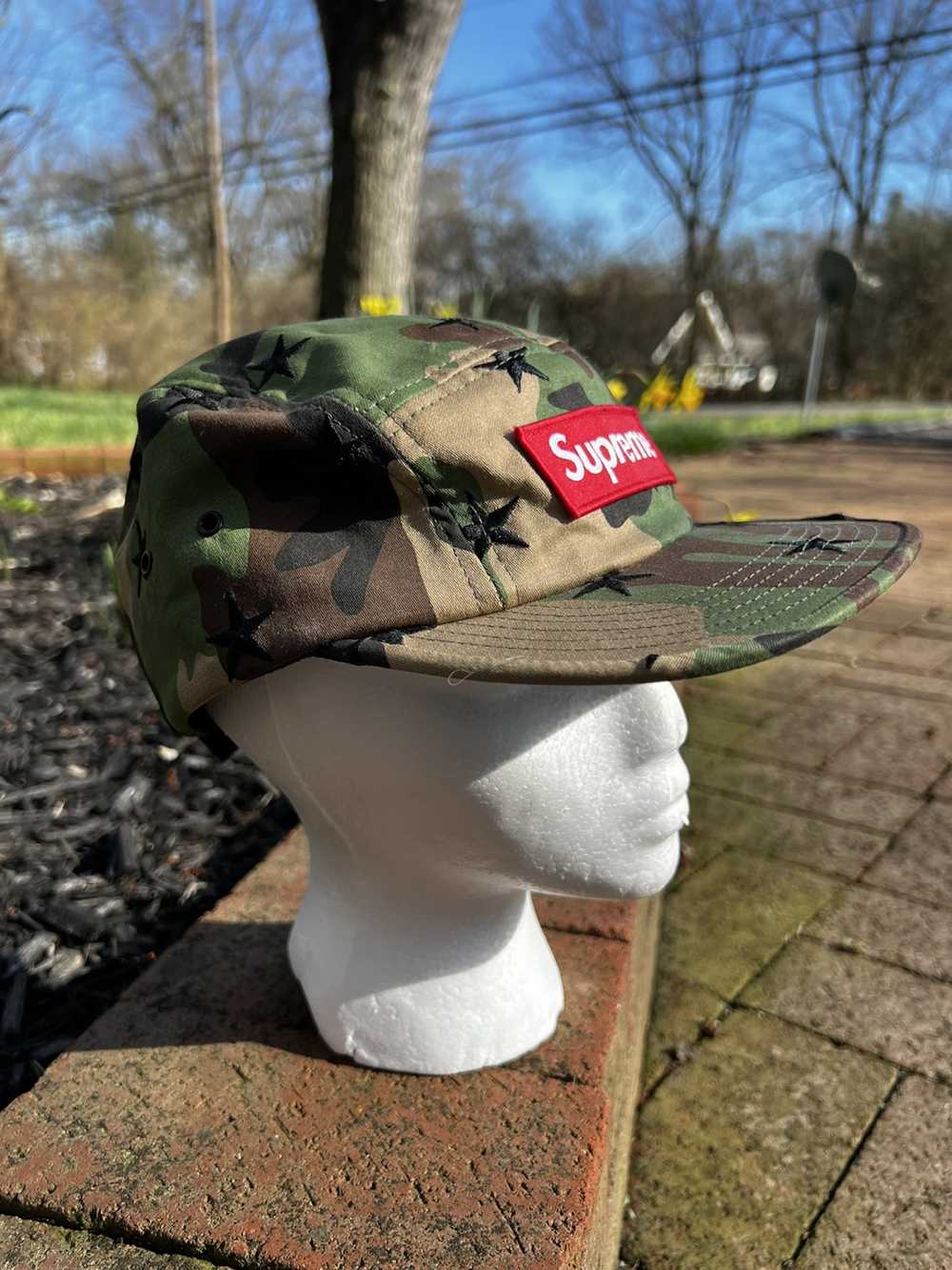 Supreme Rare Supreme Camo Stars Camp Cap Fw13 Ds … - image 2