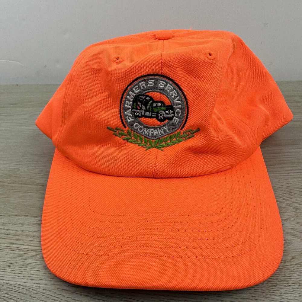 Other Farmers Service Company Hat Orange Adjustab… - image 1