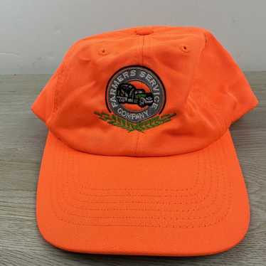Other Farmers Service Company Hat Orange Adjustab… - image 1