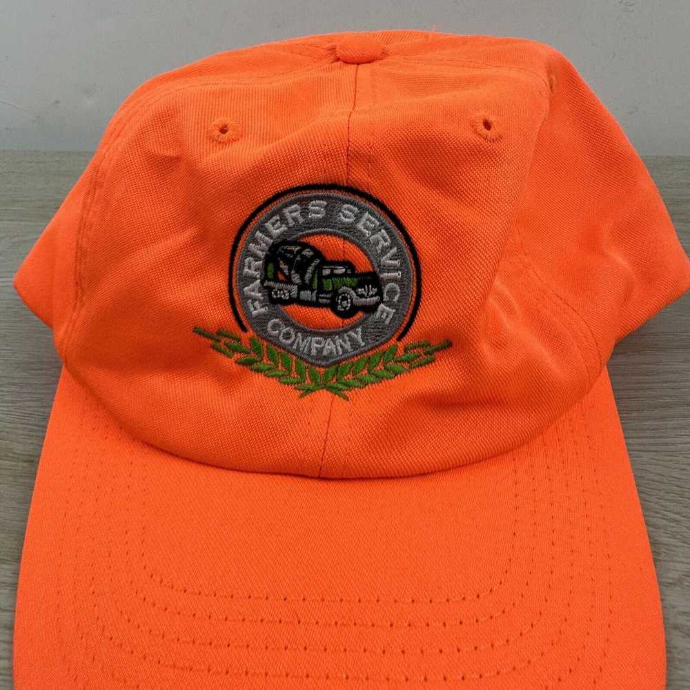 Other Farmers Service Company Hat Orange Adjustab… - image 3
