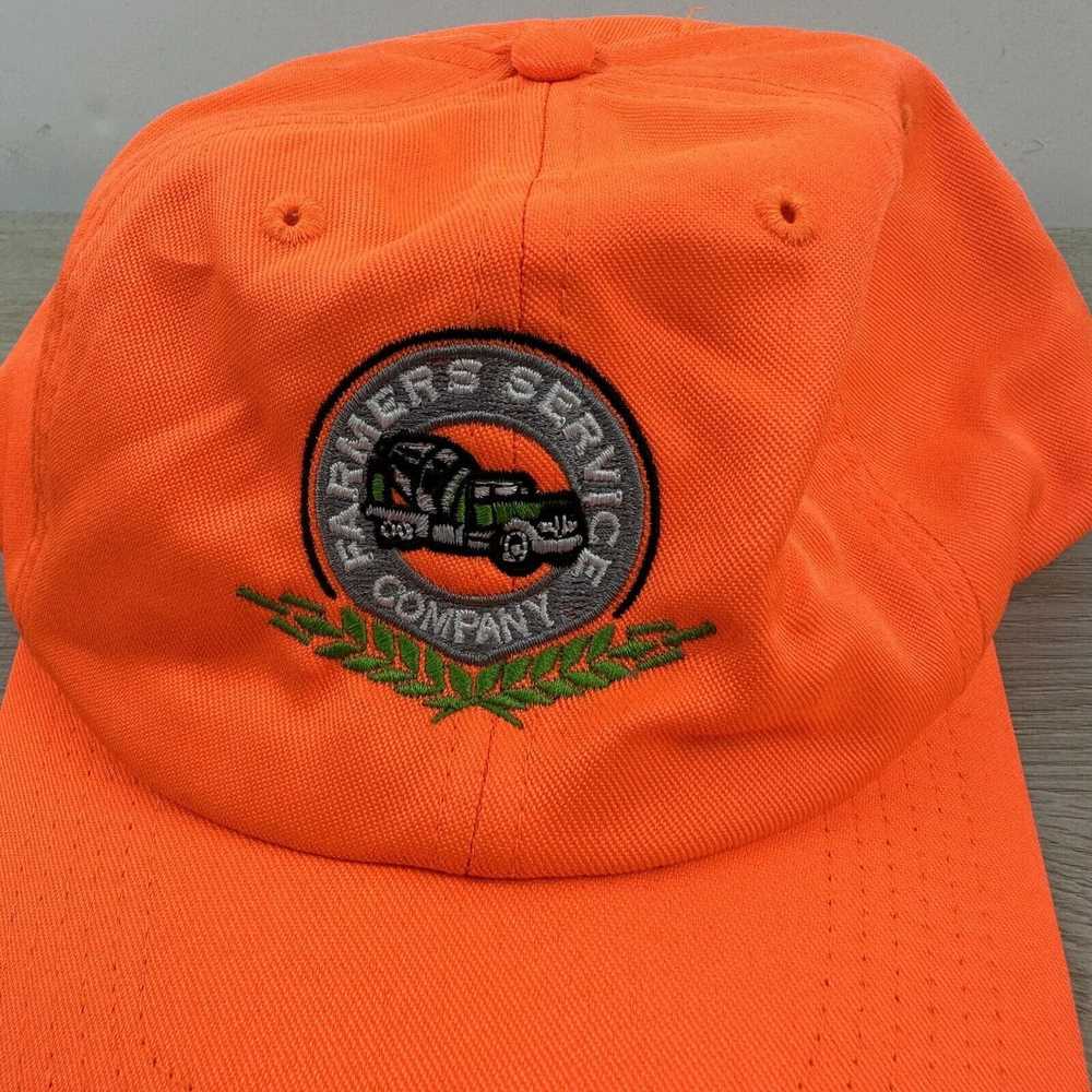 Other Farmers Service Company Hat Orange Adjustab… - image 4