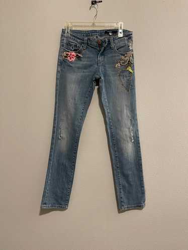 Designer Womens Embroidered Vigoss Jeans - image 1