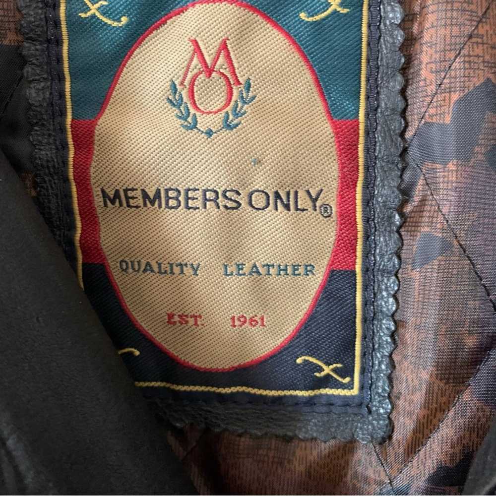 Members Only Members Only Vintage Leather Moto St… - image 7