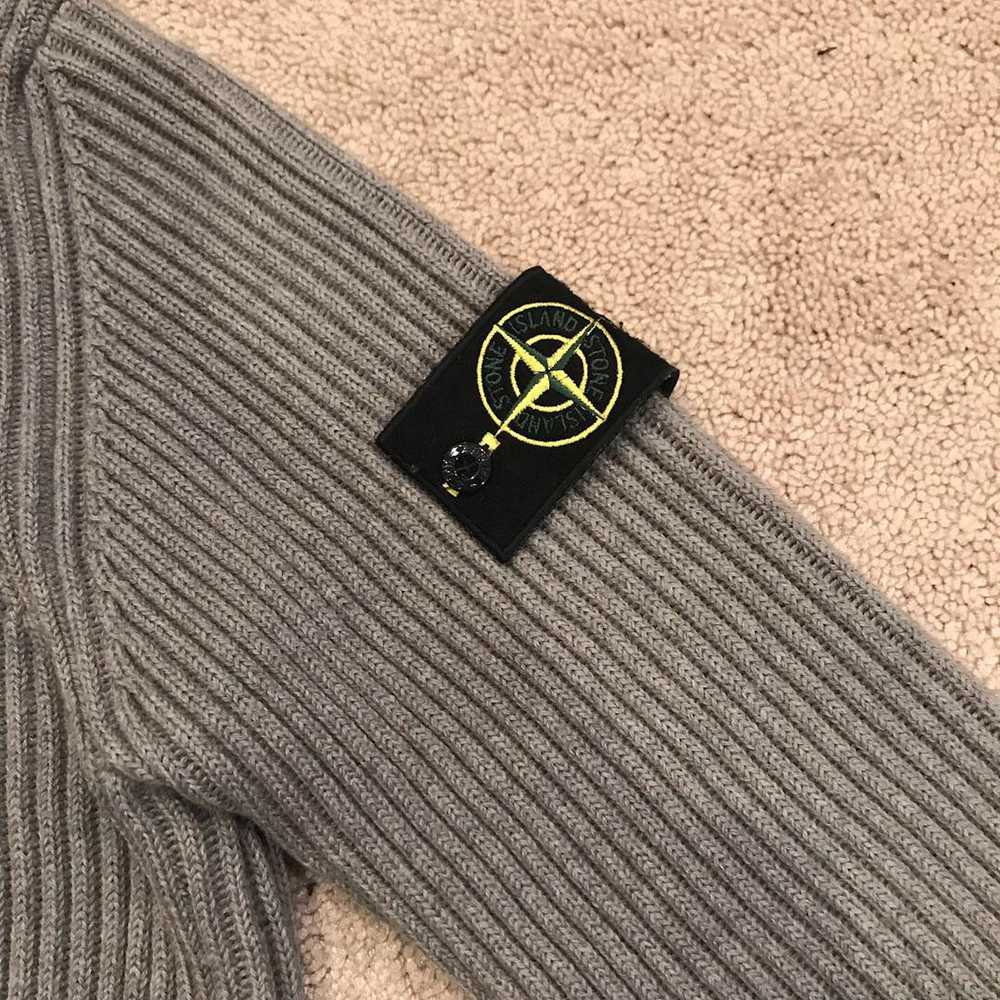 Stone Island Stone Island Knitted Zip Jumper Swea… - image 5