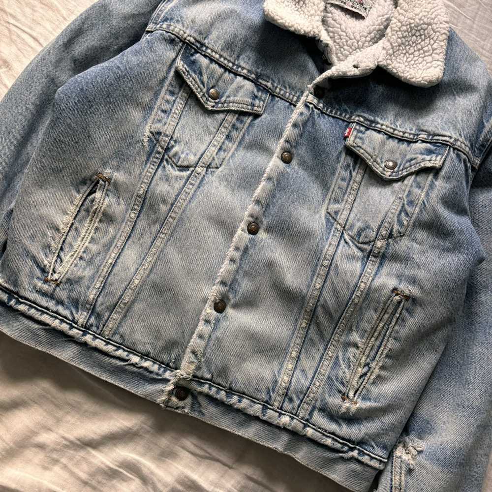 Levi's × Vintage 90s Distressed Faded Levi’s Sher… - image 4