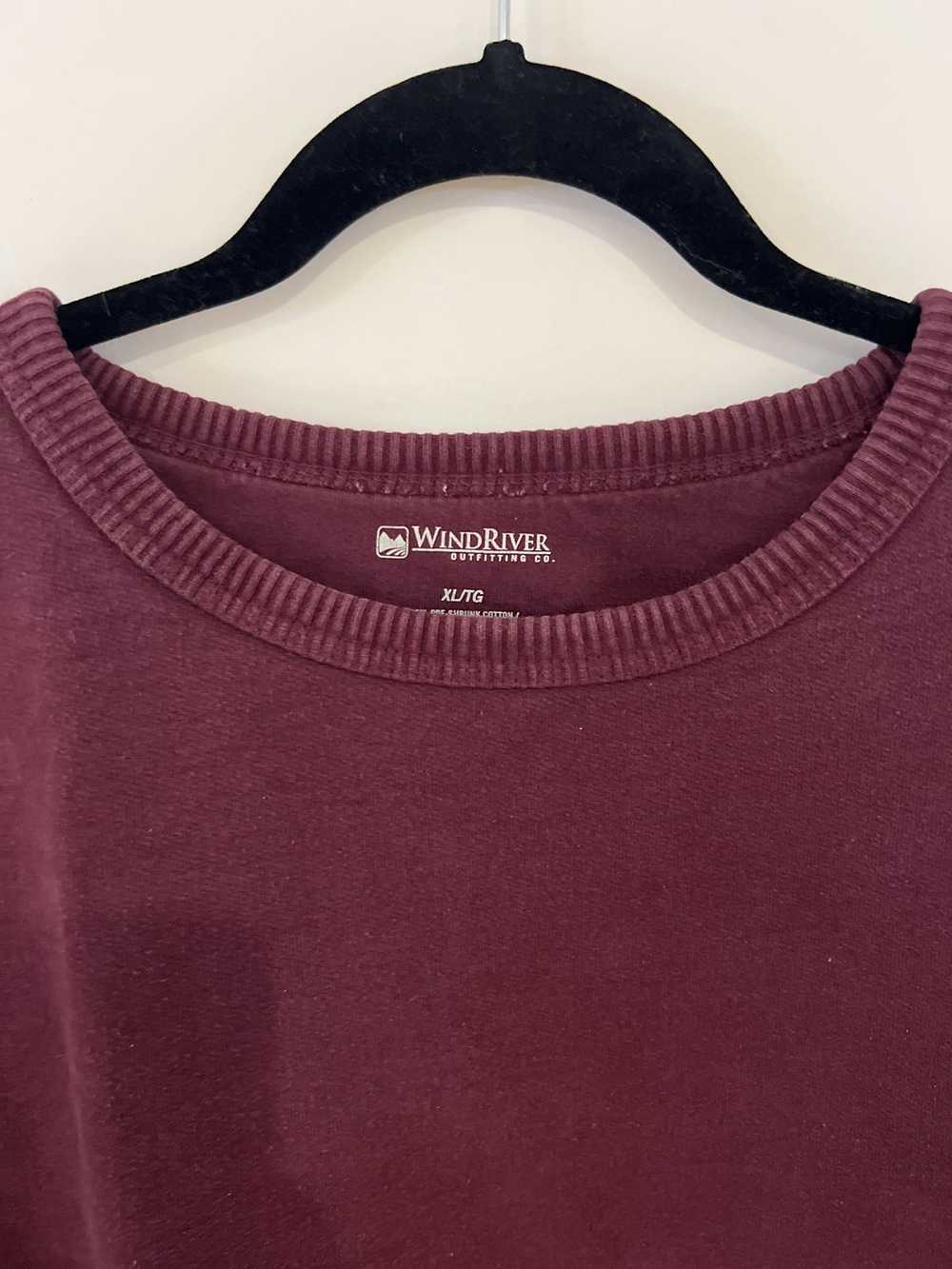 Windriver Maroon Long Sleeve Sweatshirt - image 2