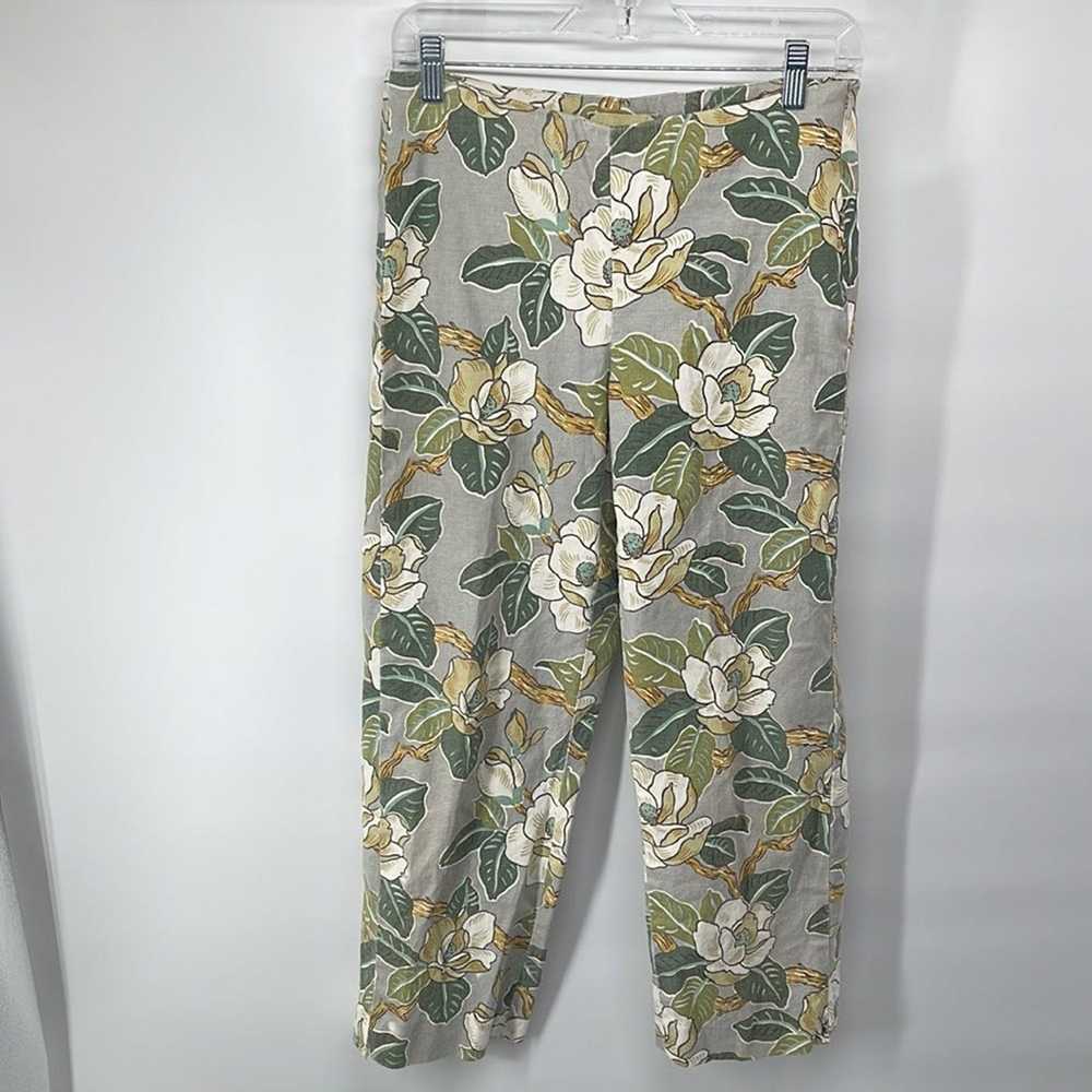 Other ISDA & Co linen floral pants trousers slack… - image 3