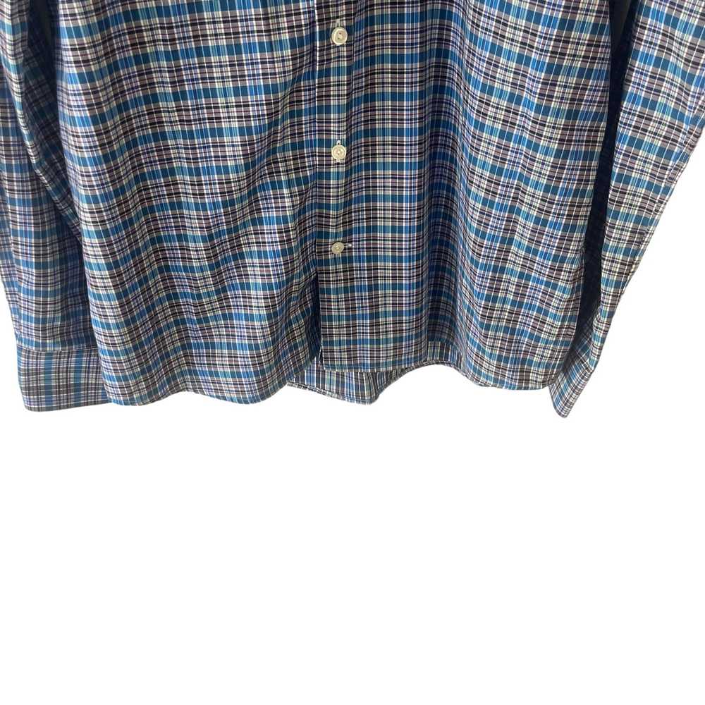 Eton Eton Men's Size 42 XL Slim Blue Plaid Button… - image 3