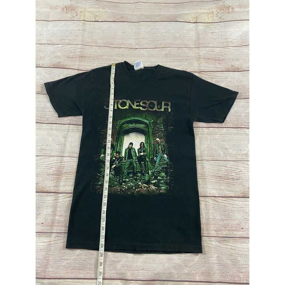 Hanes Stone Sour Unisex Black Graphic T Shirt - S… - image 3