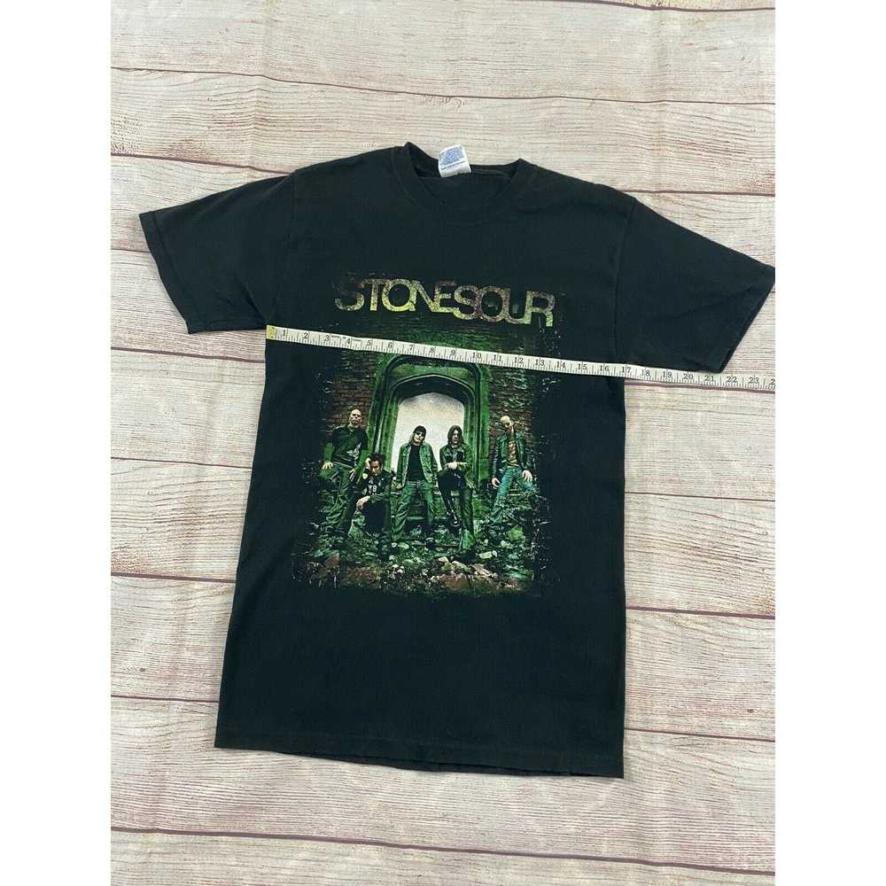 Hanes Stone Sour Unisex Black Graphic T Shirt - S… - image 5