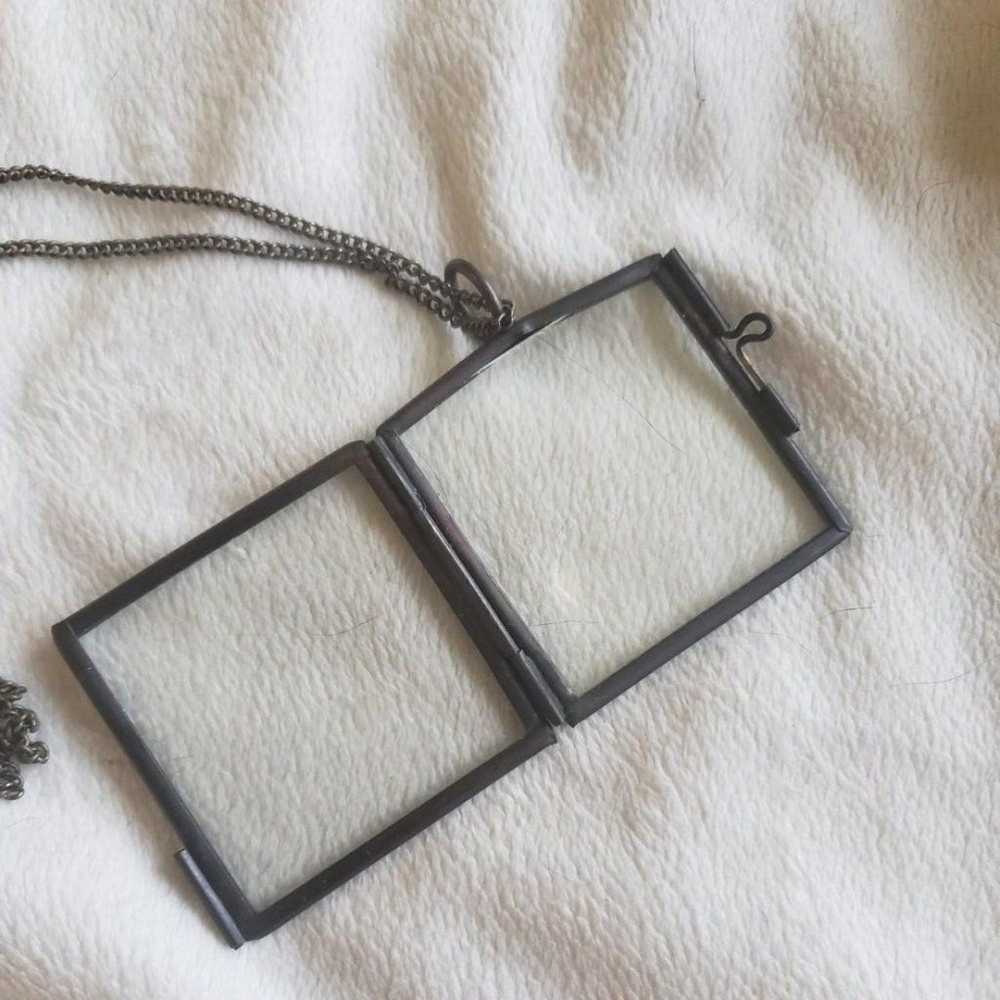 Vintage antique handmade glass locket specimen co… - image 2