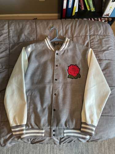 Streetwear × Varsity Rose Varsity Jacket
