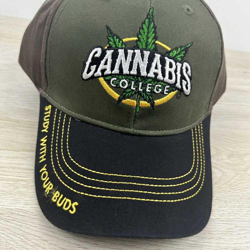 Other Cannabis College Hat Green Adjustable Hat C… - image 2