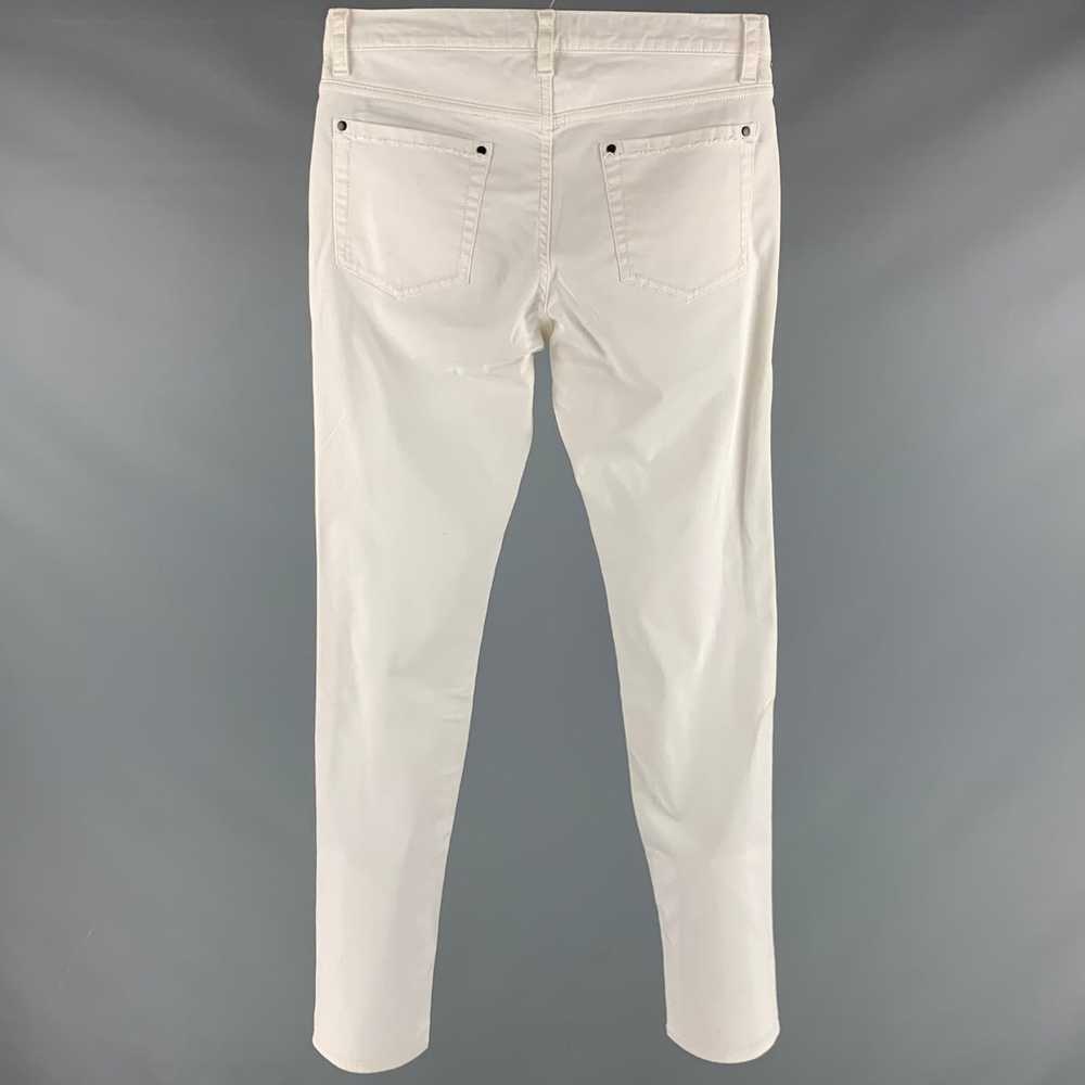 John Varvatos Off White Cotton Elastane Jeans - image 3