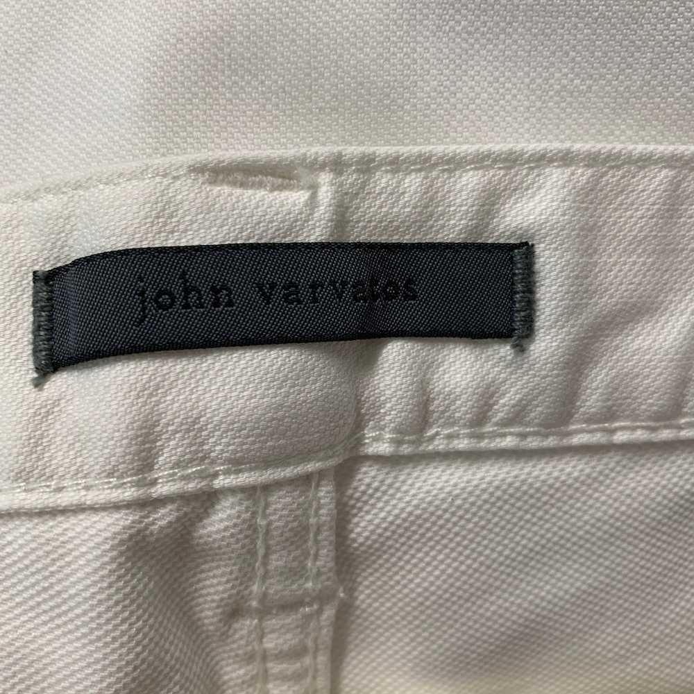 John Varvatos Off White Cotton Elastane Jeans - image 9