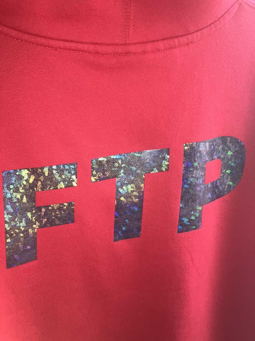 Fuck The Population FTP HOLOGRAPHIC HOODIE RED - image 1