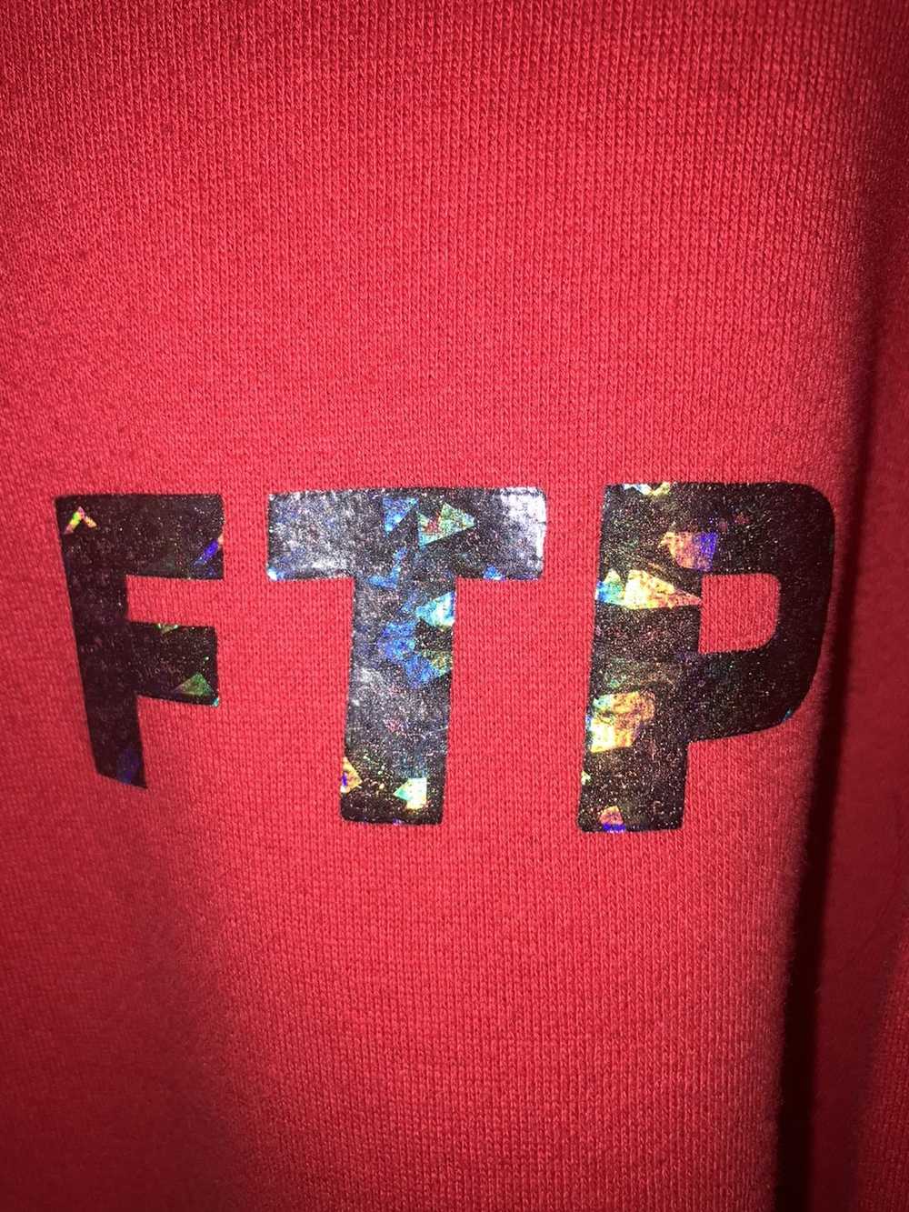 Fuck The Population FTP HOLOGRAPHIC HOODIE RED - image 3