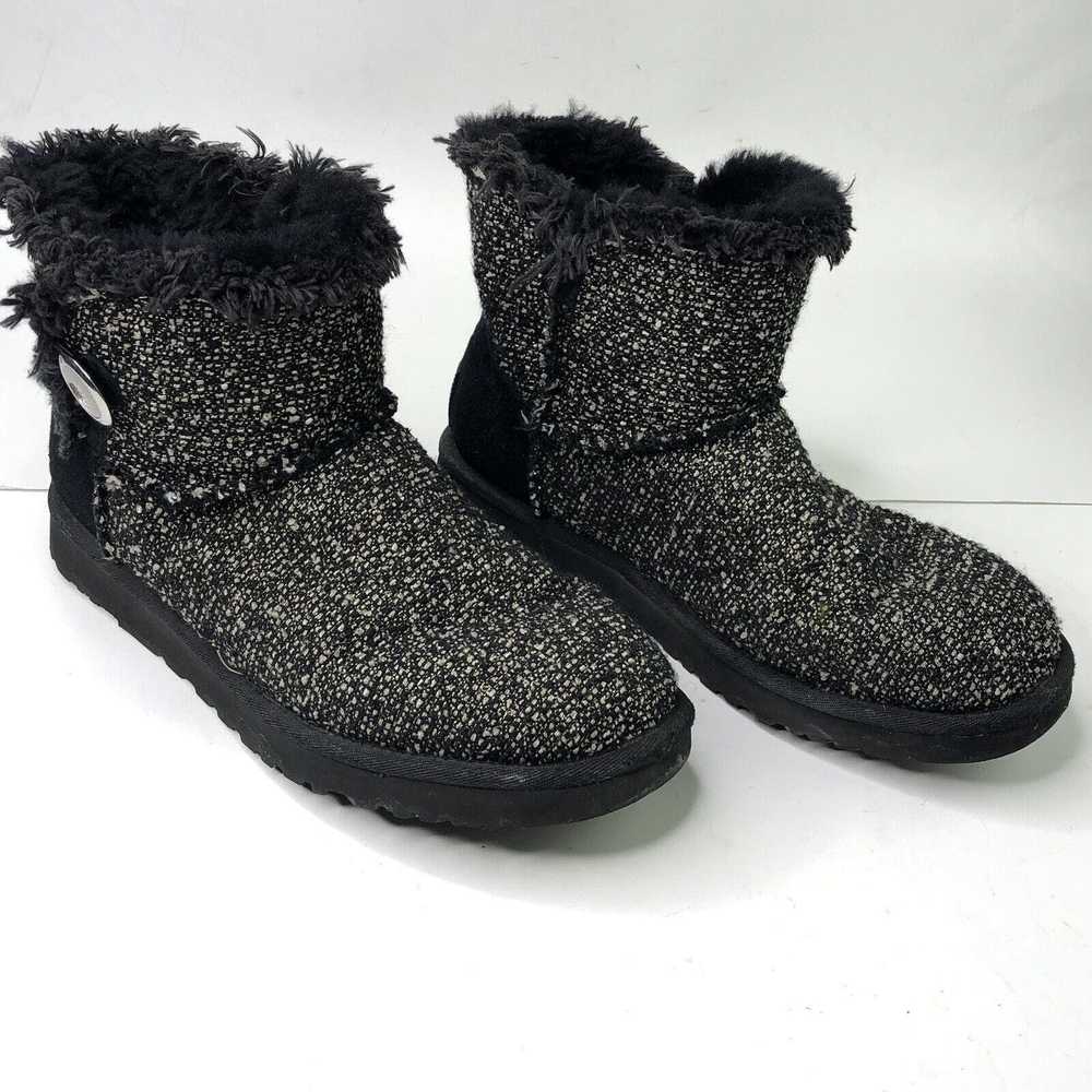 Ugg UGG Boots Mini Bailey Rhinestones Button Twee… - image 3