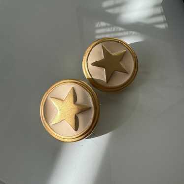 Vintage Star Clip on Earrings - image 1