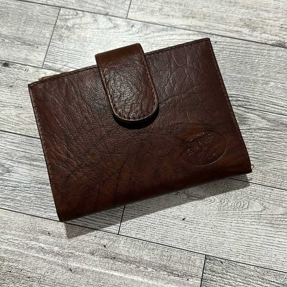 Buxton brown double wallet lock kiss Wallet - image 1