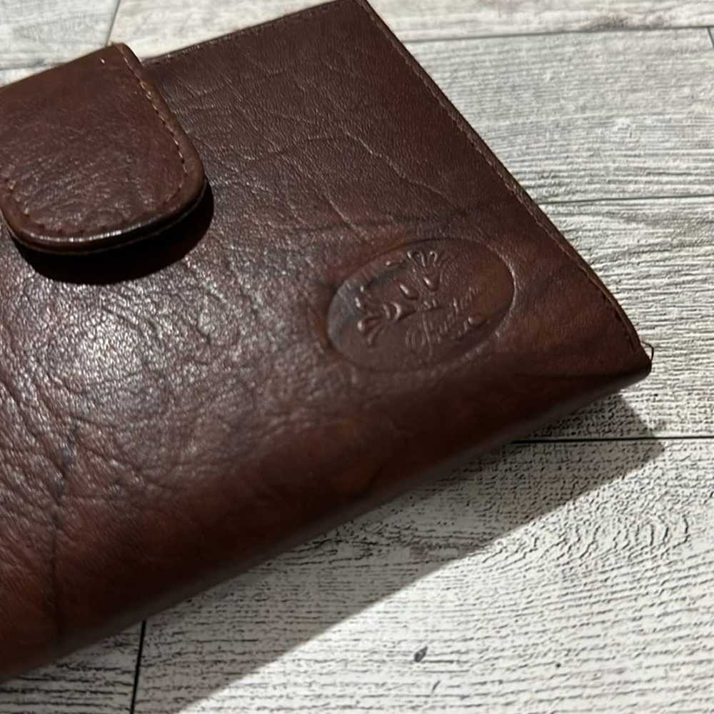 Buxton brown double wallet lock kiss Wallet - image 2