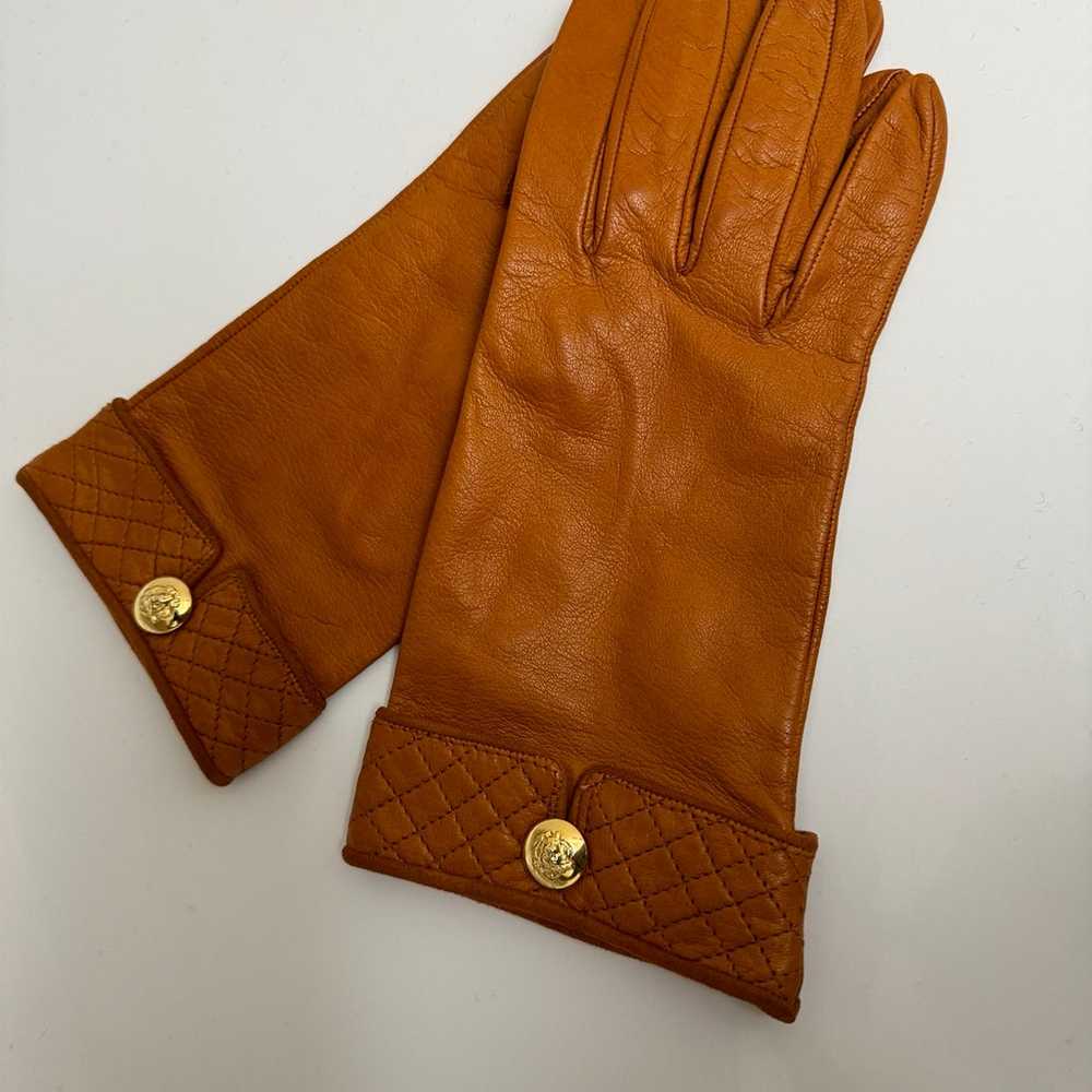 Exquisite Vintage Women's Leather Gloves Soft Car… - image 1