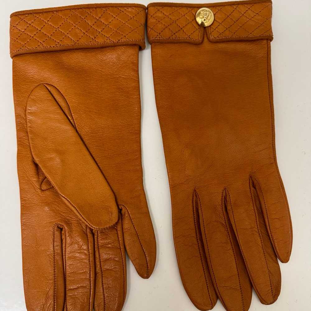 Exquisite Vintage Women's Leather Gloves Soft Car… - image 4