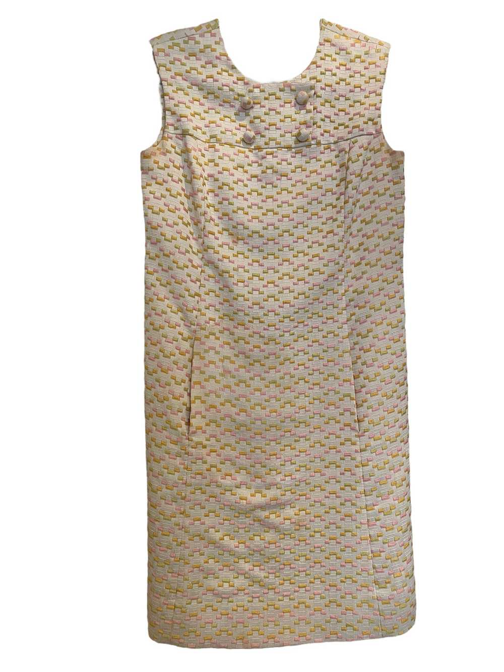 Silk Shift Dress with Matching Coat - image 2