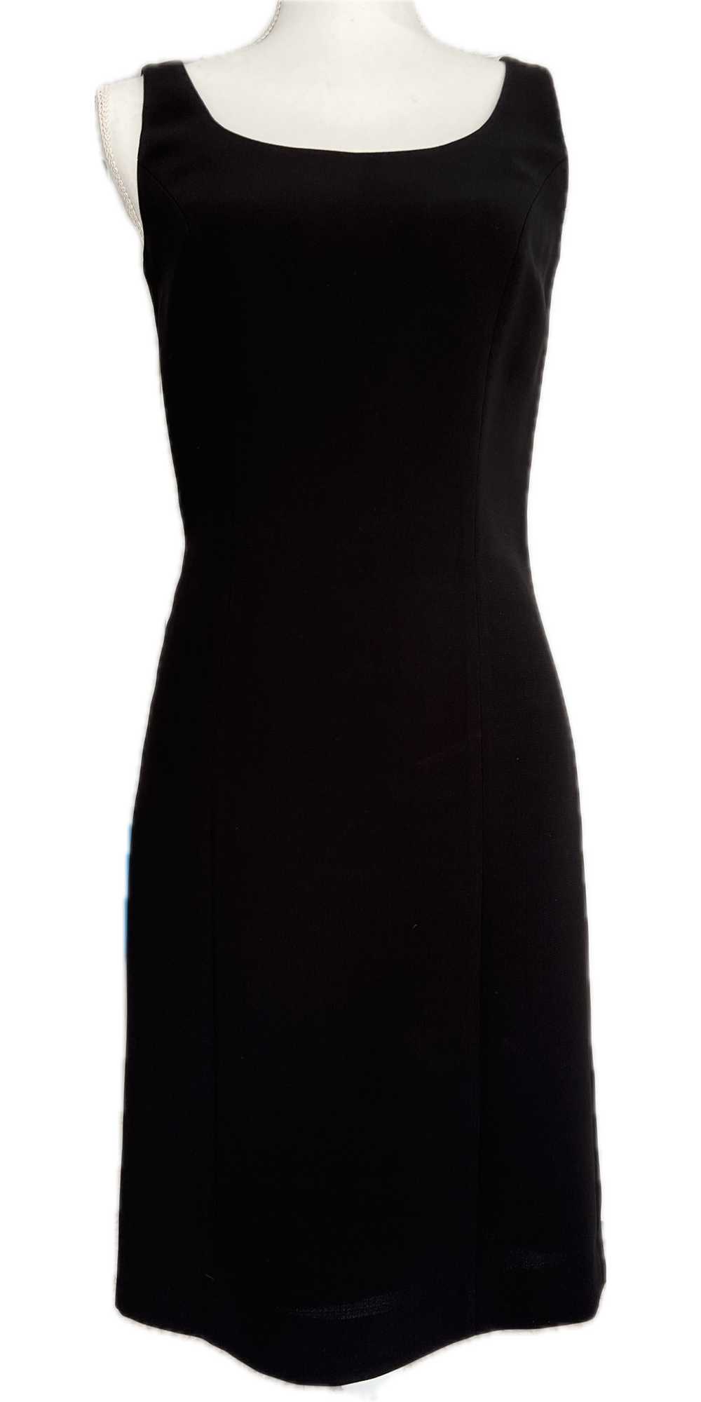 Tahari Black Sleeveless Shift Dress, 2 - image 1