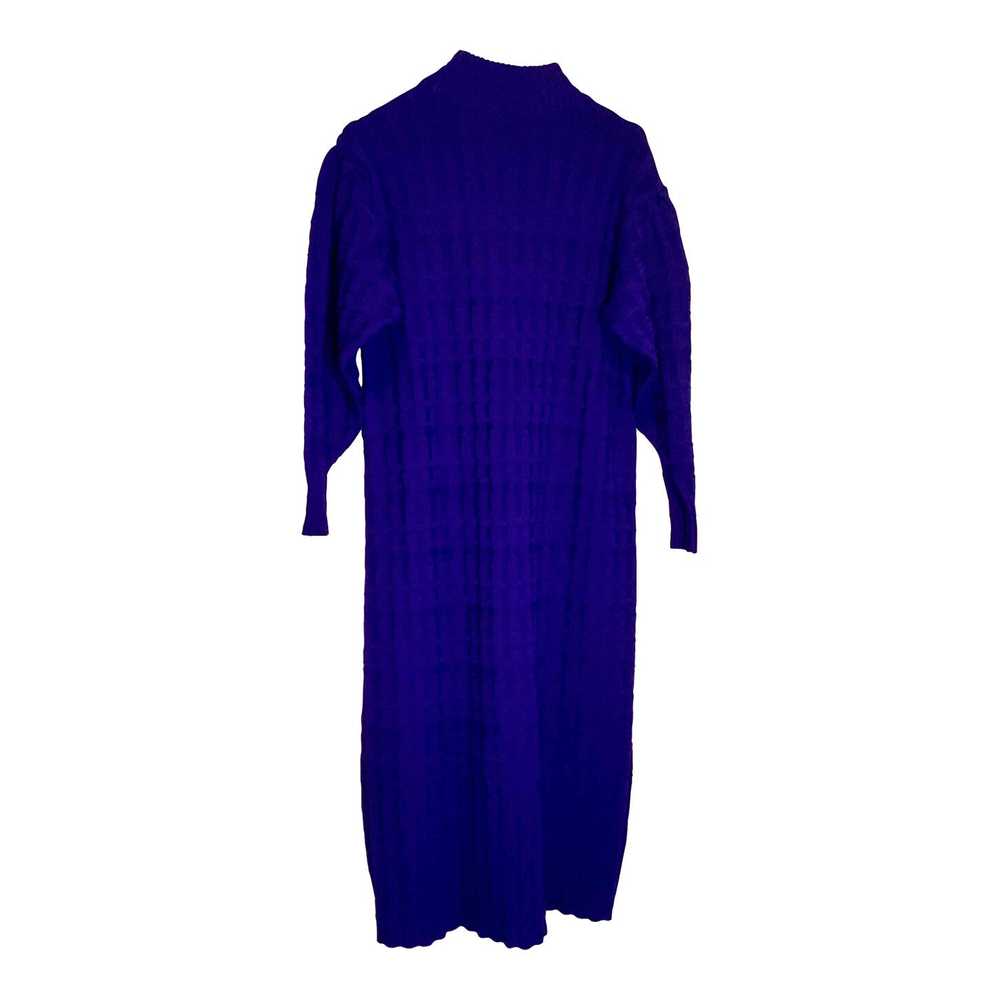 Knitted dress - Wool sweater dress with original … - image 1