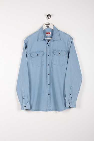 Vintage Wrangler Denim Shirt Blue Large
