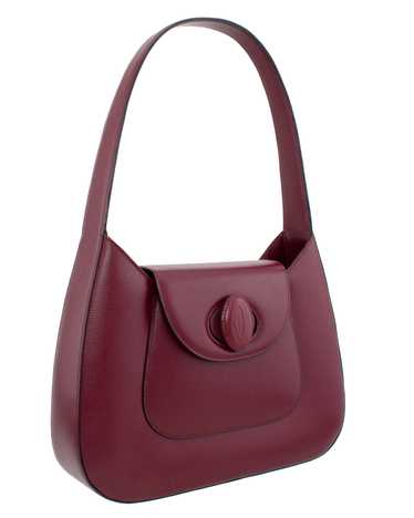 Cartier Maroon Leather Structured Bag