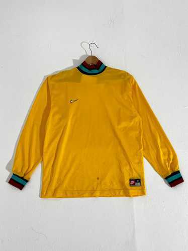 Vintage 1990's Nike Yellow Long Sleeve Sz. M - image 1