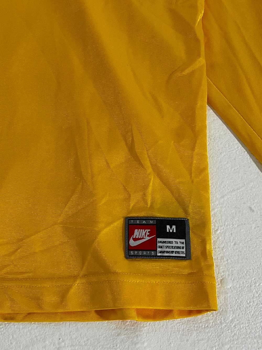 Vintage 1990's Nike Yellow Long Sleeve Sz. M - image 2