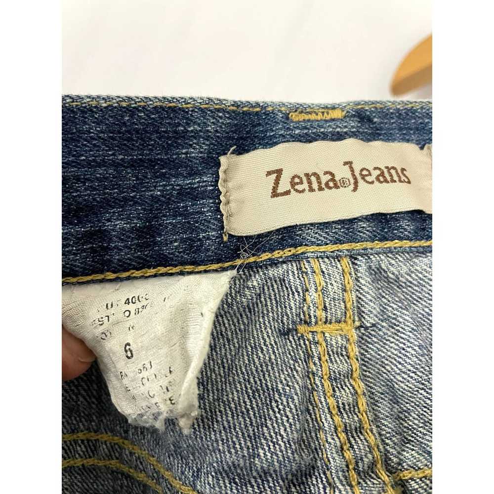 VTG Zena Denim Blue Jeans Sz 6 Straight Pants Wom… - image 3