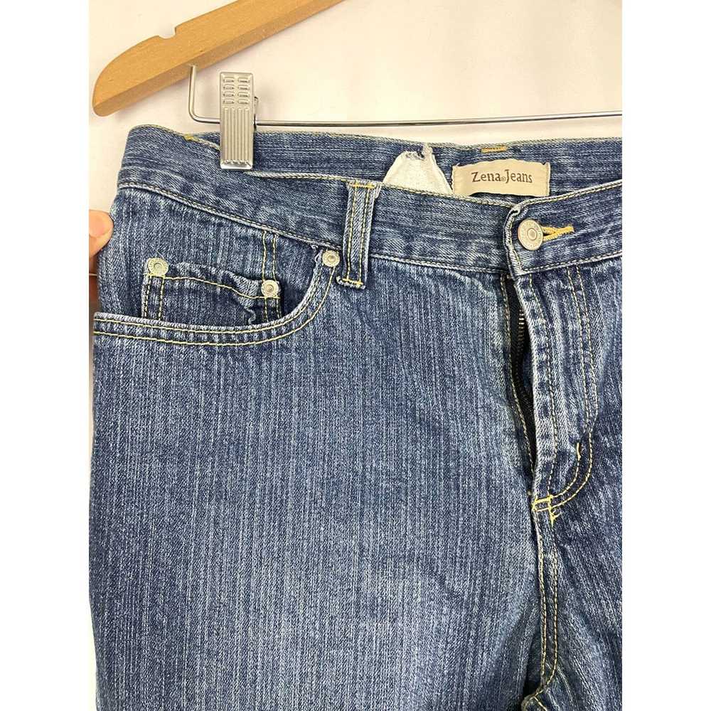 VTG Zena Denim Blue Jeans Sz 6 Straight Pants Wom… - image 8